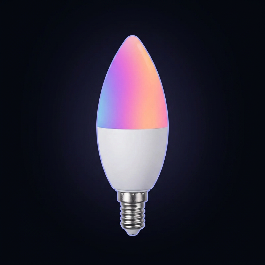 DEV-E14.png Smart E14 Candle Bulb (Colour + White) - Image 1